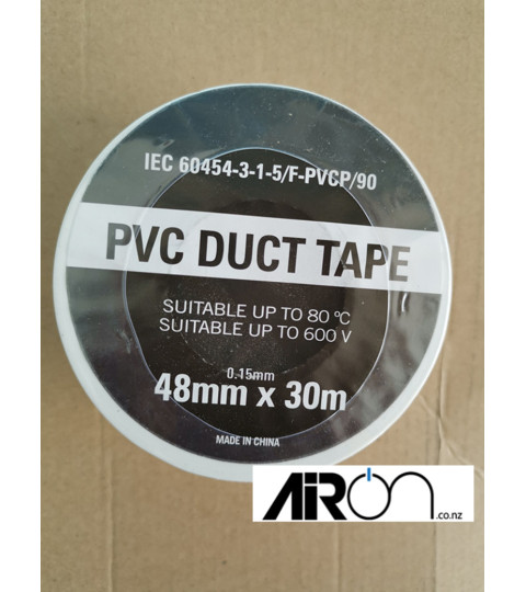 Duct Tape (PVC) 48mm x 30m 1 Roll White
